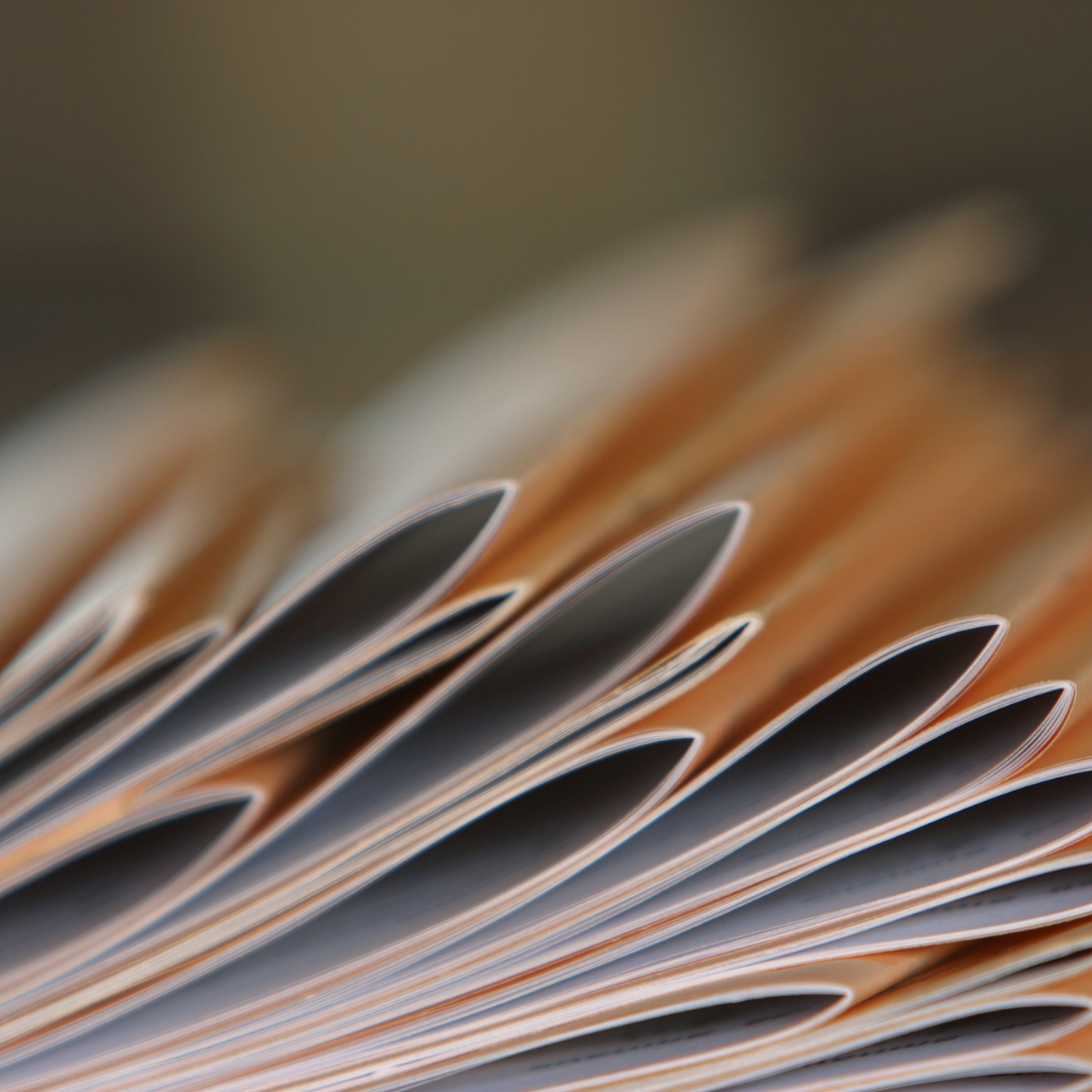 A stack of booklets